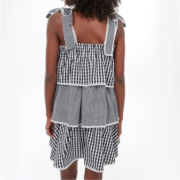 NWT TUCKERNUCK X HYACINTH HOUSE gingham Donna dress XS - Picture 6 of 8